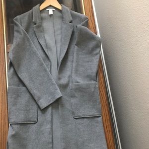 Gray H&M Coat with Big Pockets